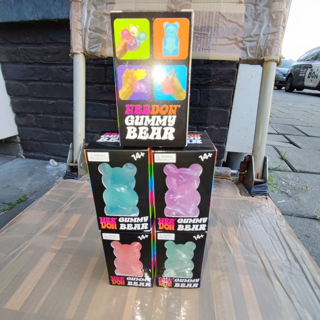 Squishy Gummy Bear - geleiachtige vulling - Color- FidgetToy, Ophalen of Verzenden