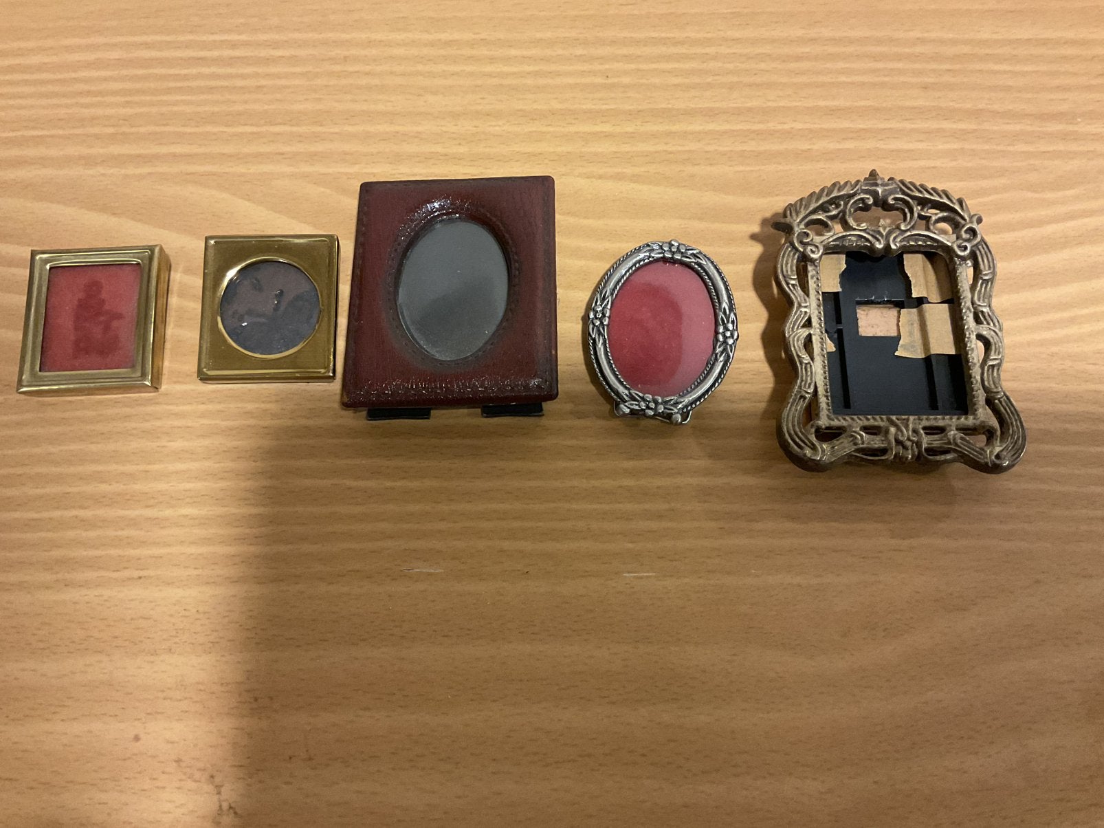 4 Mini fotolijstjes, Ophalen, Gebruikt