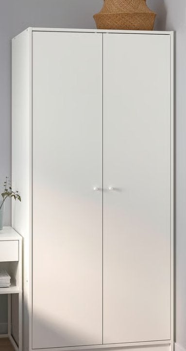 IKEA wardrobe with 2 doors- white, Ophalen, Met deur(en), 50 tot 100 cm, Zo goed als nieuw