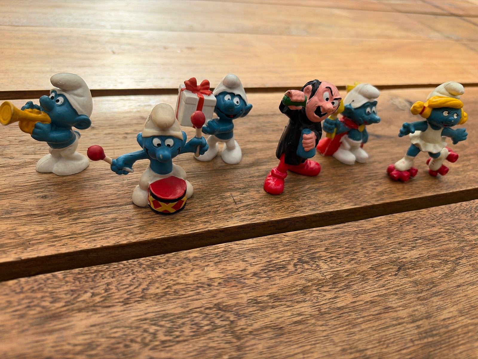 Smurfen vintage poppetjes 6 stuks, Verzamelen, Ophalen of Verzenden, Gebruikt, Verschillende Smurfen, Poppetje, Figuurtje of Knuffel