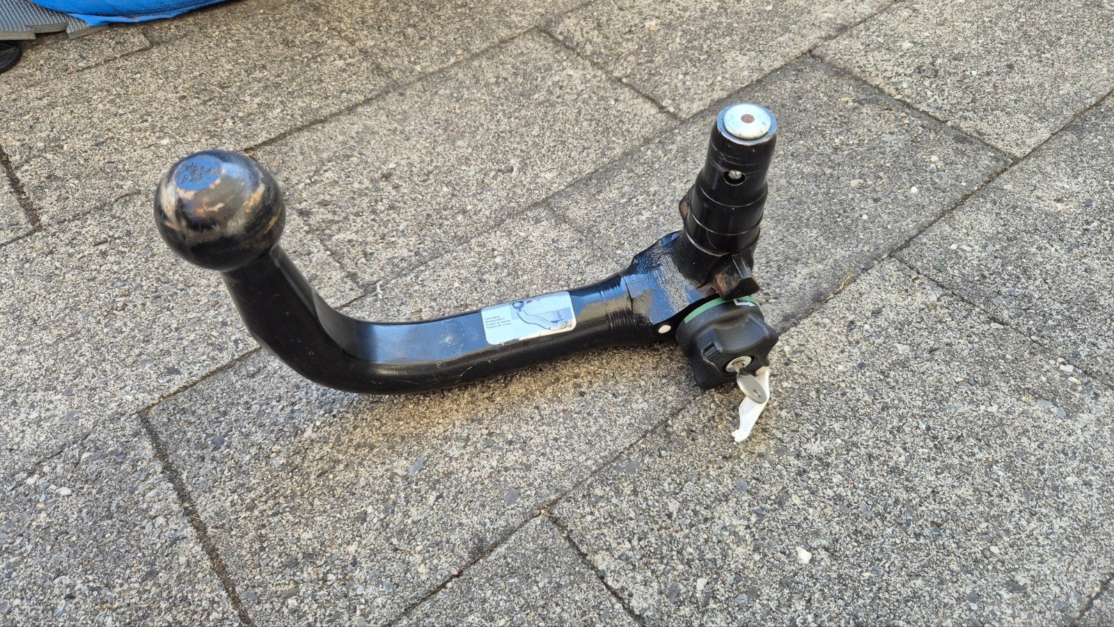 Afneembare trekhaak oris met sleutel - Gebruikt, Auto-onderdelen, Trekhaken, Ophalen of Verzenden