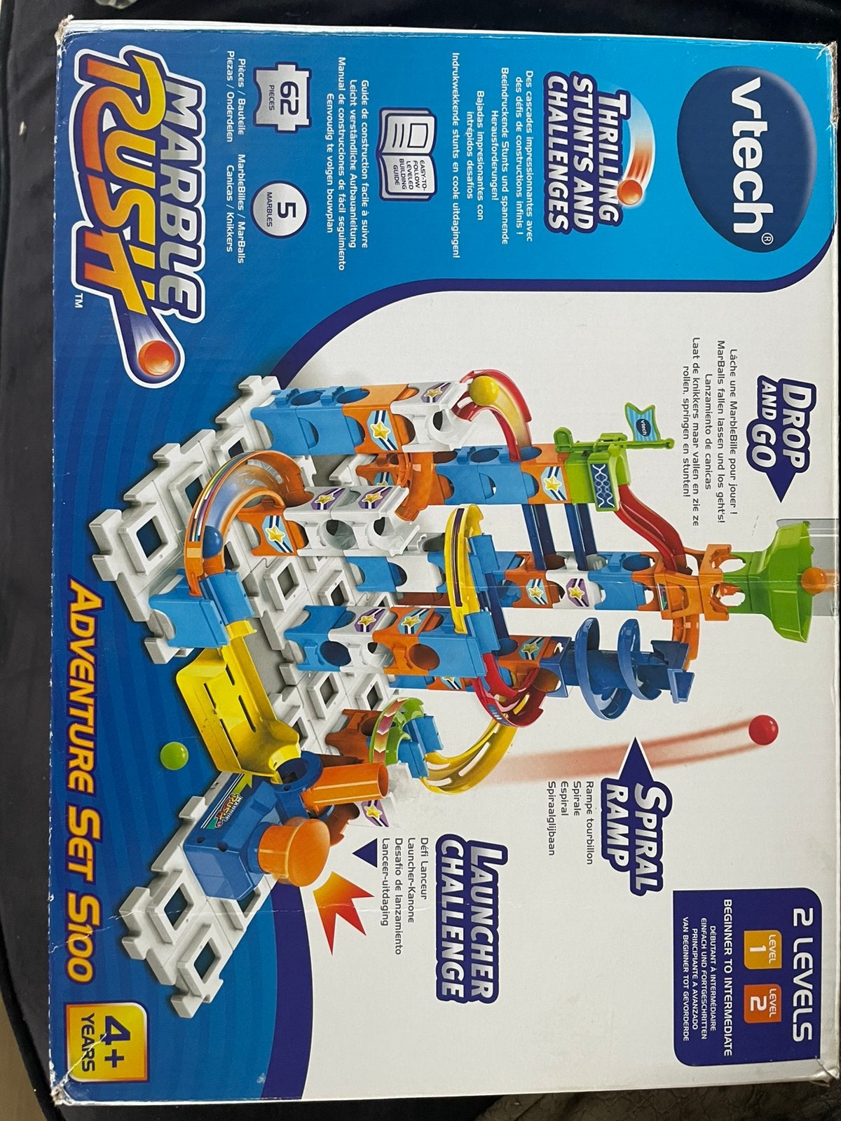 VTech Marble Rush Adventure Set S100 knikkerbaan, Ophalen, Zo goed als nieuw, 4 tot 6 jaar