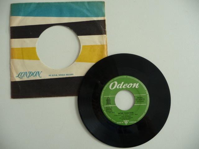 single EVE BOSWELL - MORE THAN EVER - ODEON RECORDS, 1958, Gebruikt, 7 inch, Single, Ophalen of Verzenden