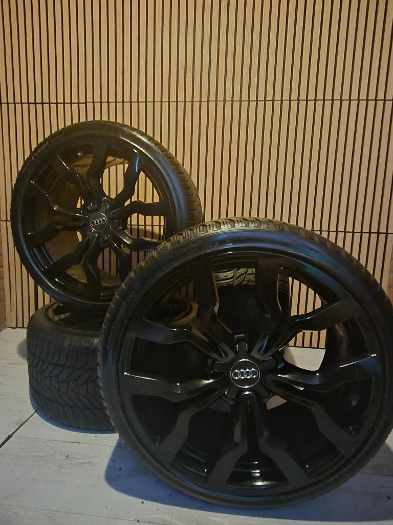 Audi R8 V10  Y SPOKE 19 inch originele set velgen 5x112, 19 inch, Gebruikt, Personenwagen, Velg(en)