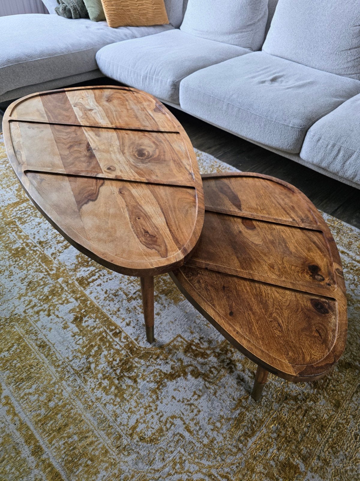Salontafel hardhout 1 delig, Ophalen, 50 tot 100 cm, 50 tot 100 cm, Minder dan 50 cm