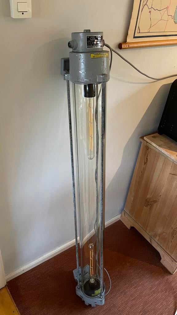 Design Industriële lamp, Explosievrije lamp, Bunkerlamp, Huis en Inrichting, Ophalen of Verzenden, 75 cm of meer