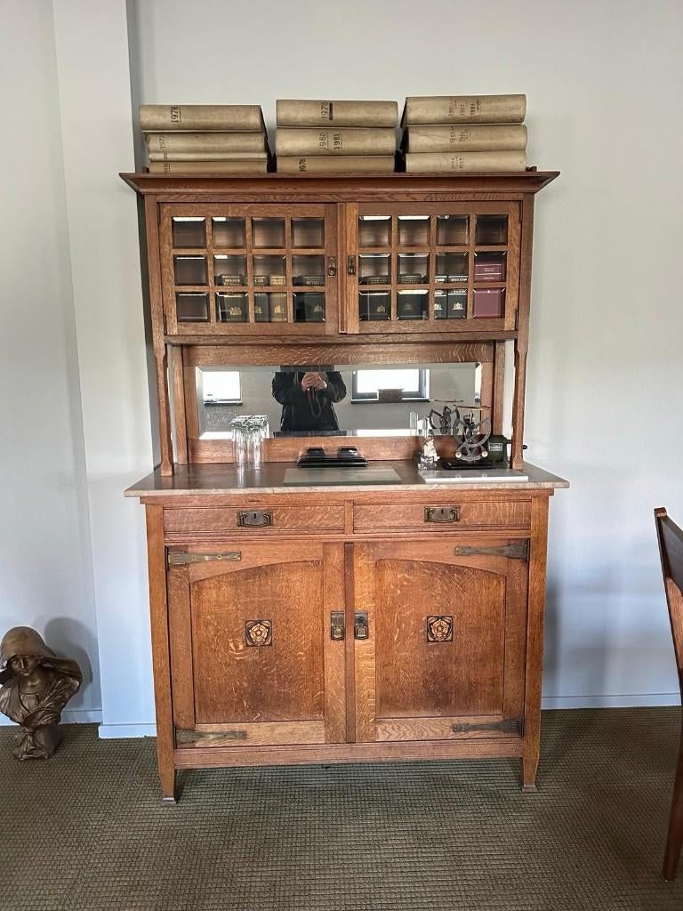 art nouveau / art deco buffet kast, Antiek en Kunst, Antiek | Meubels | Kasten, Ophalen