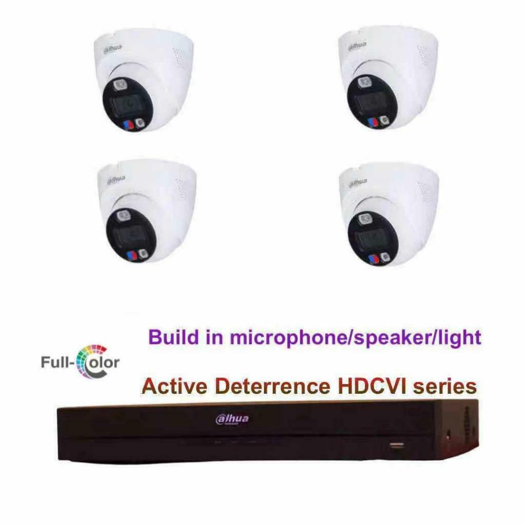 5MP Dahua Full-color Active Deterrence WizSense HDCVI set, Ophalen of Verzenden, Nieuw