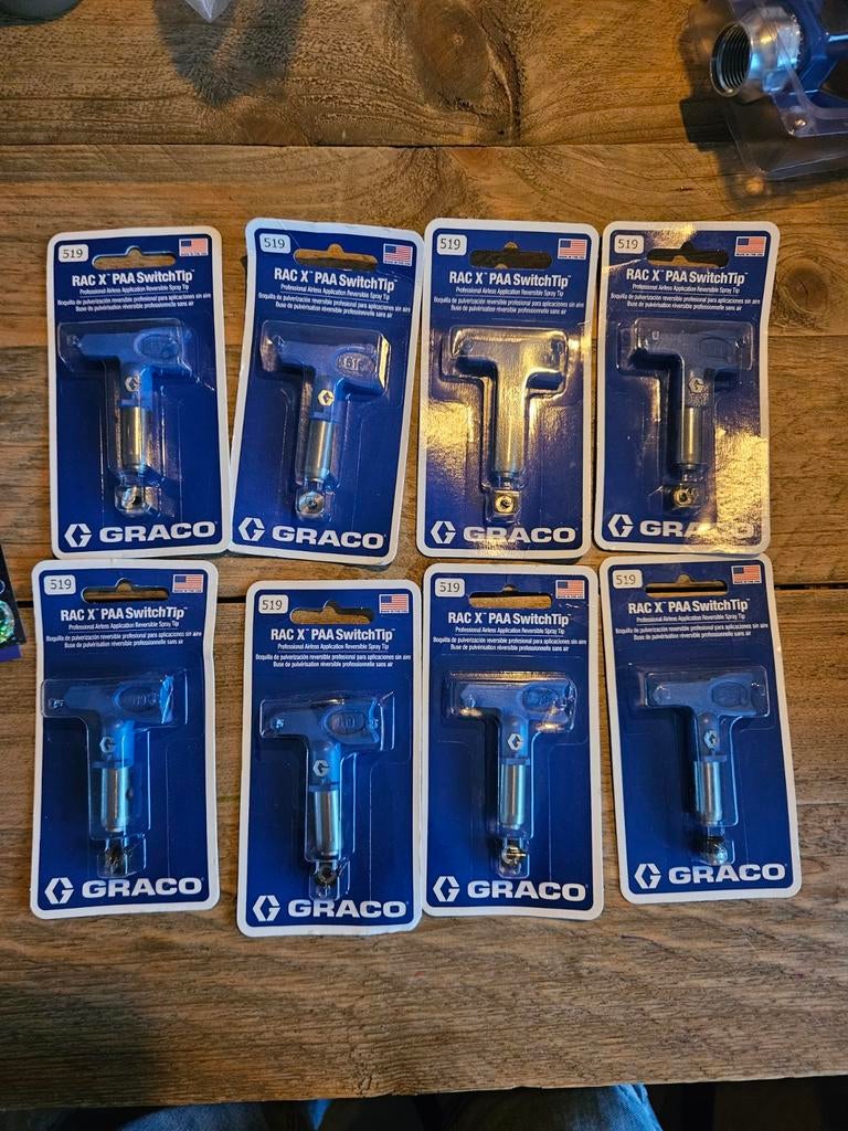 Graco RAC X PAA 519 Spuittip, Doe-het-zelf en Verbouw, Schildersmaterialen, Ophalen of Verzenden, Zo goed als nieuw, Verfspuit of Verfpomp