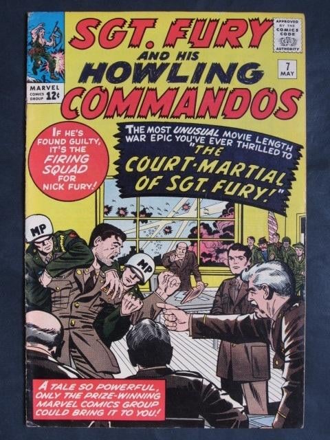 Sgt Fury and His Howling Commandos #7 Marvel 1964, Boeken, Amerika, Verzenden, Gelezen, Eén comic