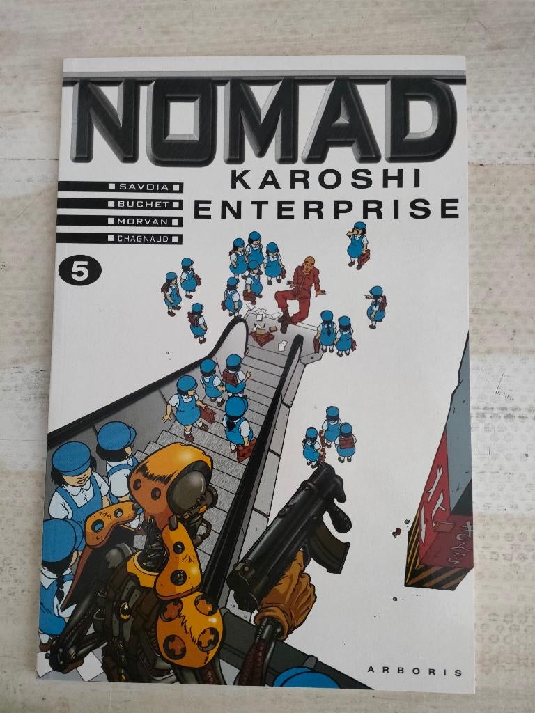 NOMAD nr. 5 Karoshi Enterprise, Boeken, Stripboeken, Eén stripboek, Ophalen of Verzenden, Zo goed als nieuw