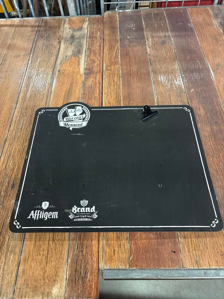 Vintage Krijtbord Affligem Brand Bier, Ophalen, Gebruikt, Reclamebord