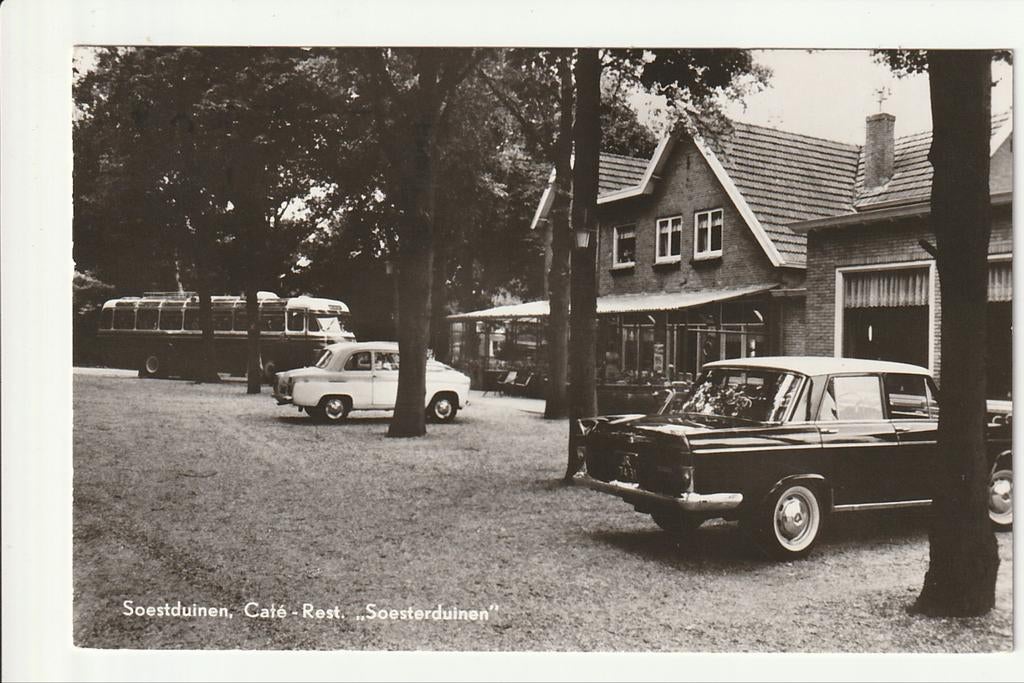 SOESTDUINEN CAFE REST. SOESTERDUINEN AUTO'S V. GOG VOLVO BUS, Ophalen of Verzenden, 1960 tot 1980, Gelopen, Zuid-Holland