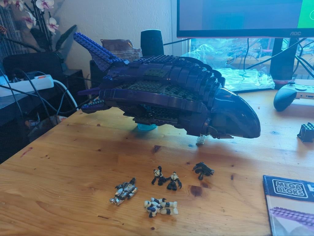 Halo Mega Bloks Phantom - Compleet!, Kinderen en Baby's, Speelgoed | Bouwstenen, Ophalen, Zo goed als nieuw, Megabloks