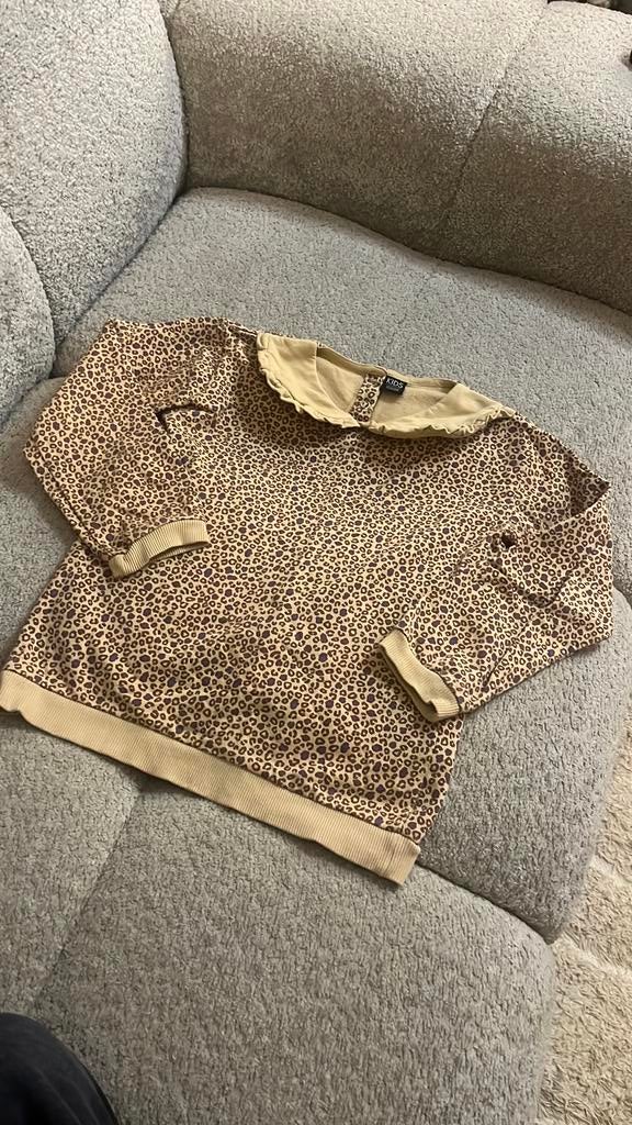 Wibra panter sweater met kraag maat 122/128, Ophalen of Verzenden, ., ., .