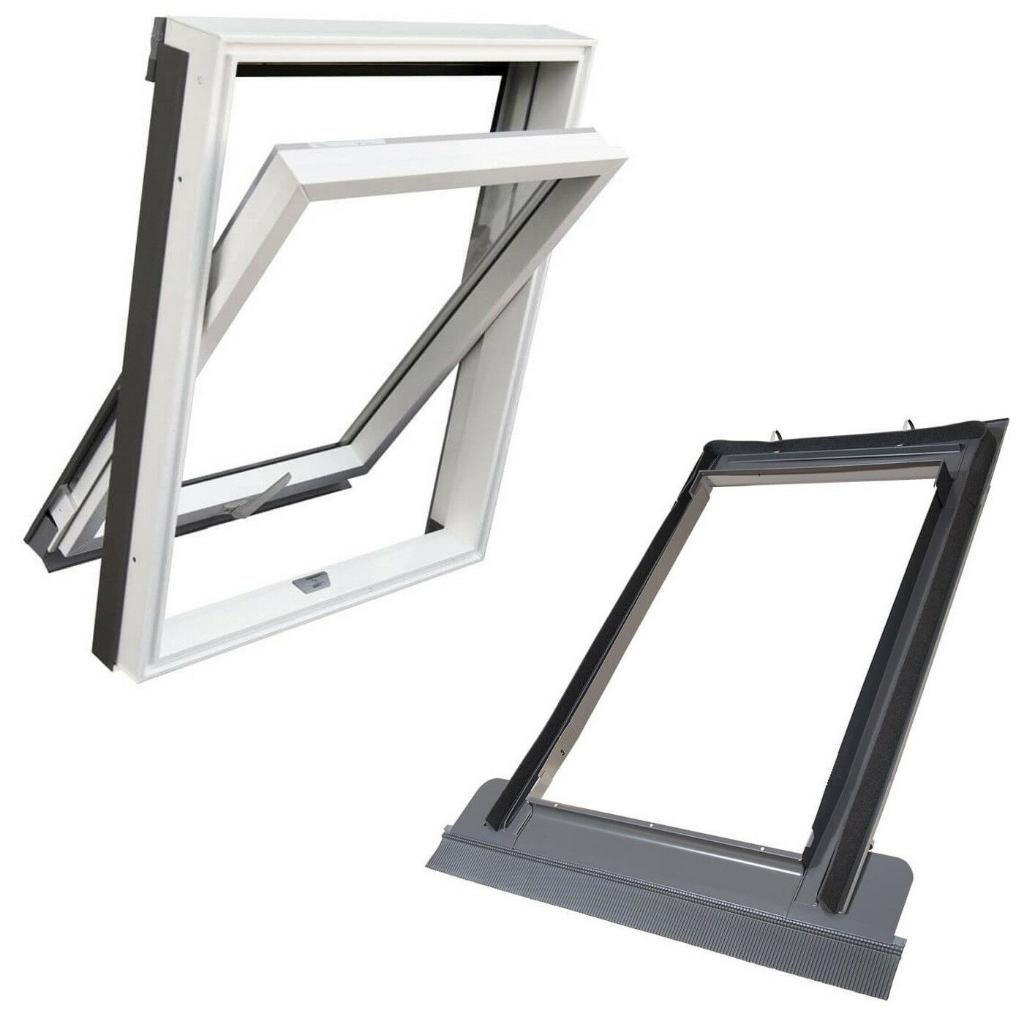 Kunststof (PVC) dakraam M4A 78x98 - vervanger VELUX MK04, Overige kleuren, Nieuw, HU-9431 Fertőd, Hungary, Rooflite