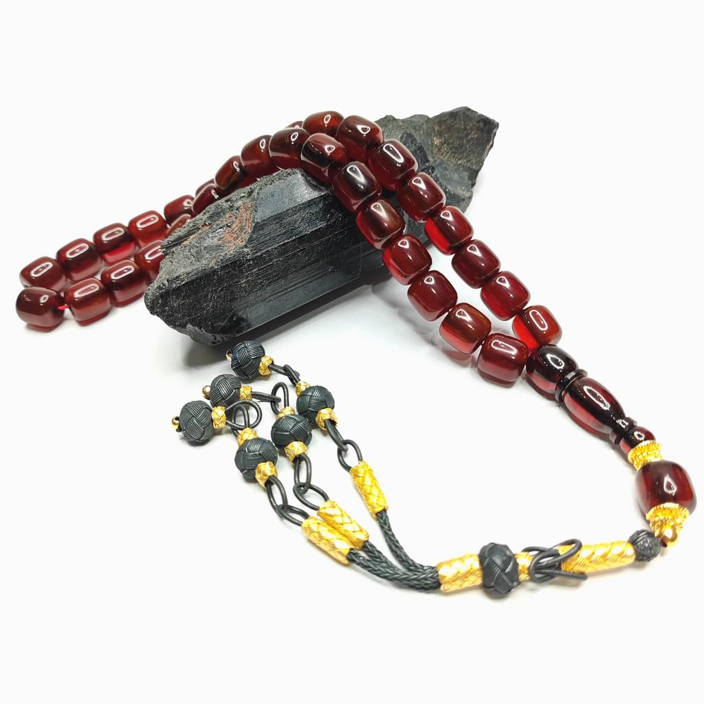 Premium Tesbih met Trabzon Kazaziye - Handgemaakt, Antiek en Kunst, Antiek | Religie, Ophalen of Verzenden