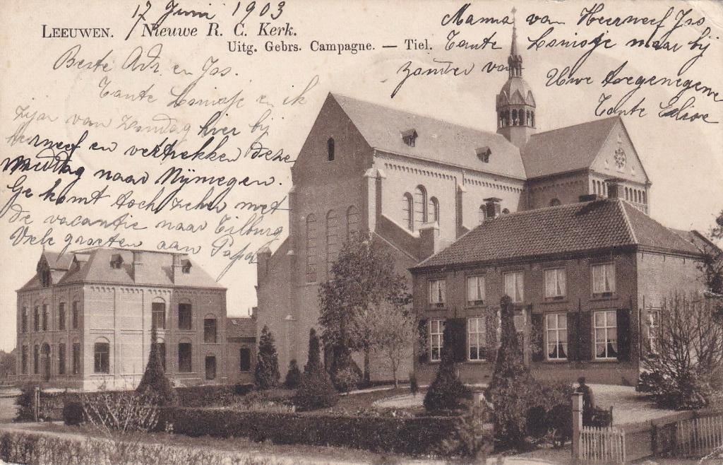 Leeuwen,1903., Verzenden, Voor 1920, Gelopen, Gelderland