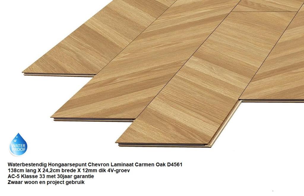 12mm dik Waterbestendig Hongaarsepunt laminaat Carmen Oak