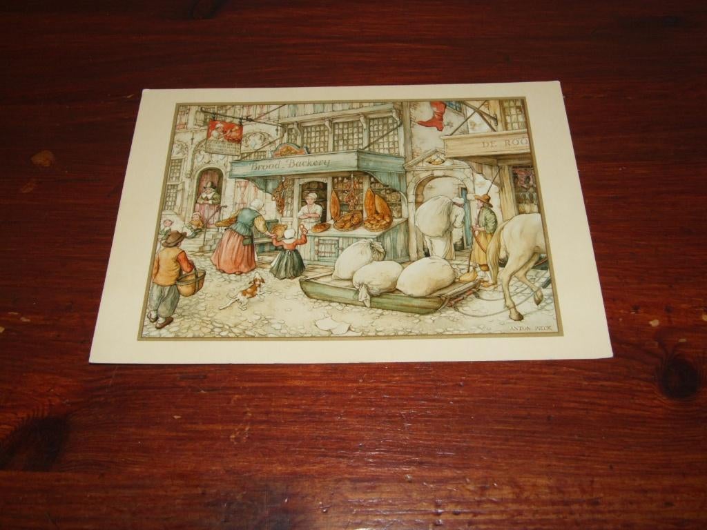 319- ILLUSTRATOR-ANTON PIECK, NIJEVEEN, BAKKERIJ  STRIJKER, Verzenden, 1920 tot 1940, Gelopen, Drenthe
