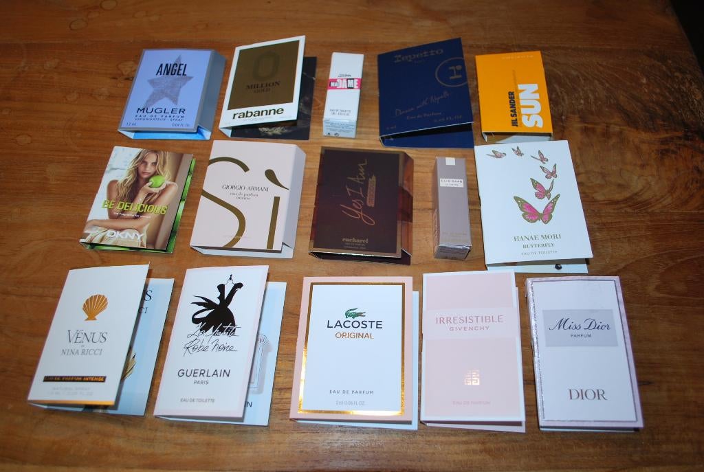 15 proefjes / testers 5, Verzamelen, Ophalen of Verzenden, Nieuw, Proef of Tester, Gevuld