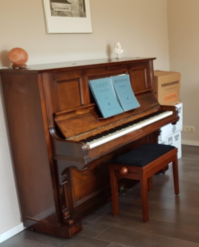 Bechstein piano, Ophalen of Verzenden, Gebruikt, Bruin