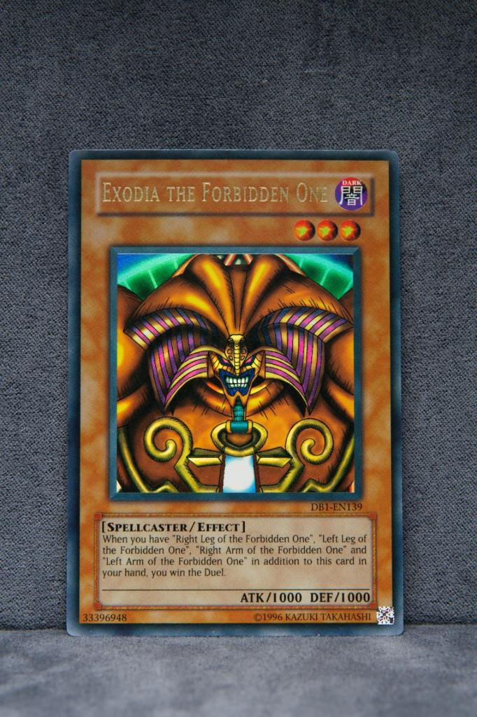 Exodia The Forbidden One DB1-EN139 – US Vintage, Ophalen of Verzenden, Gebruikt, Losse kaart, Foil