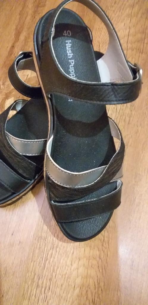 Nieuwe Hush Puppies Sandalen - Maat 40, Zwart, Nieuw, Hush Puppies, Sandalen of Muiltjes