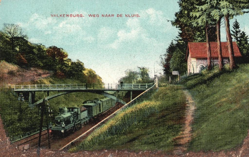 Valkenburg, weg naar de kluis (1916) 130954, Verzamelen, Ansichtkaarten | Nederland, Gelopen, Limburg, Voor 1920, Ophalen of Verzenden