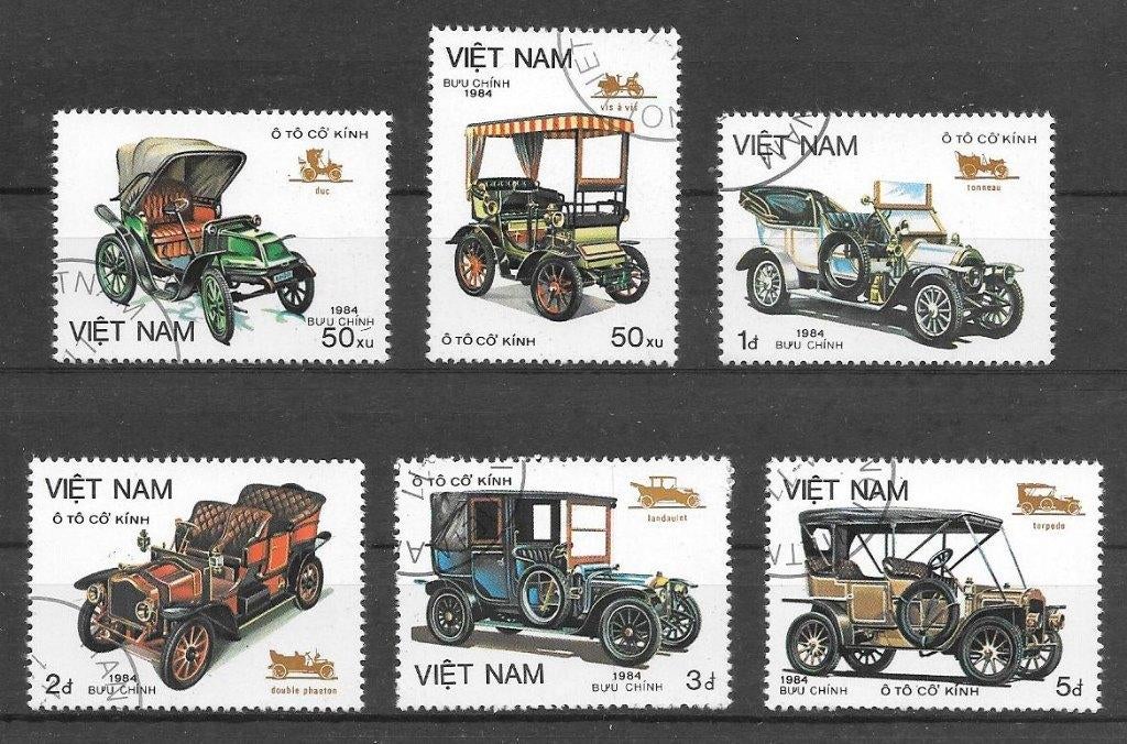 Vietnam 1984  Auto's, Verzenden, Gestempeld, Zuidoost-Azië