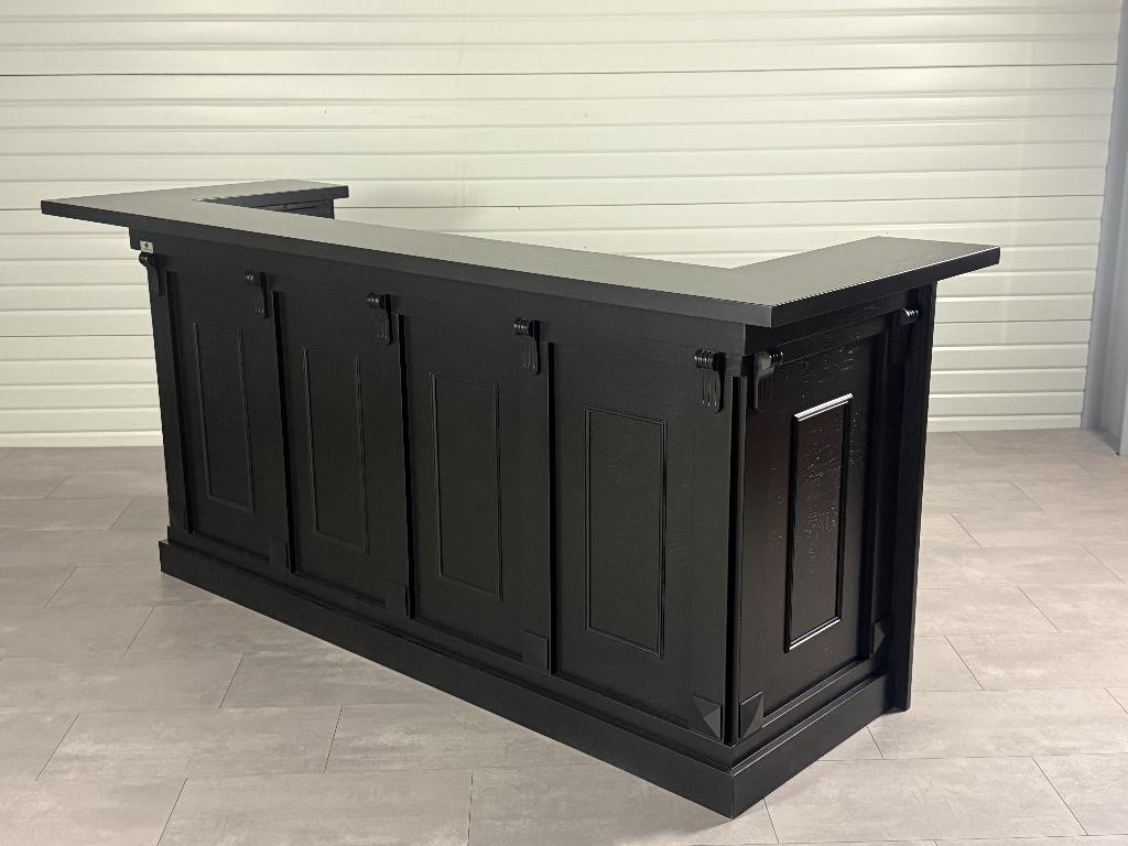 Luxe bar 250cm zwart | Horeca / mancave bar, Ophalen, Info@123barren.nl, Open Einde 12, Musselkanaal, 123 Barren