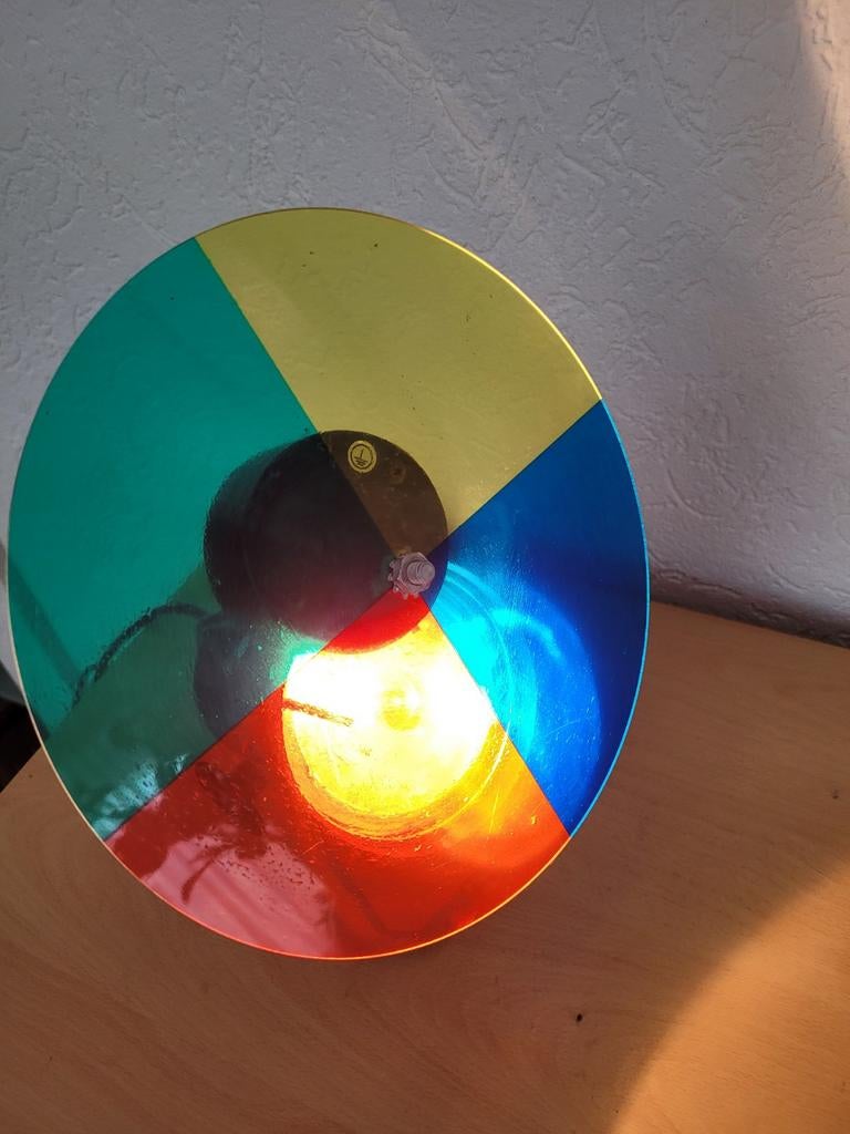 Kleurrijke vintage Skytec disco spotlamp, Gebruikt, Lüdenscheid, Germany, Skytec, Ophalen of Verzenden