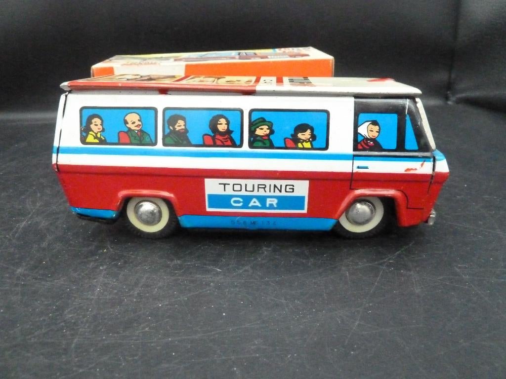 Chinese blikken touringcar / bus MF134, Antiek en Kunst, Antiek | Speelgoed, Ophalen of Verzenden