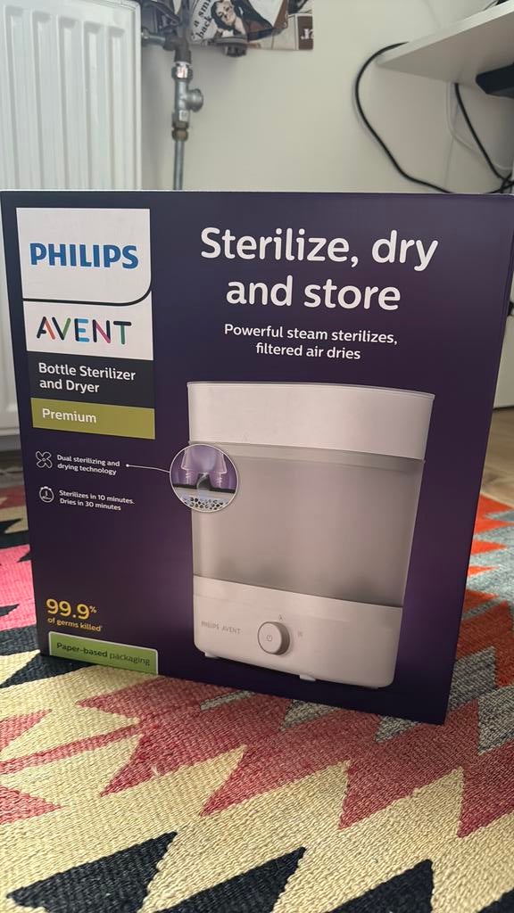 Avent FlessenSterilisator & Droger nieuwe ongeopende doos, Ophalen, Nieuw