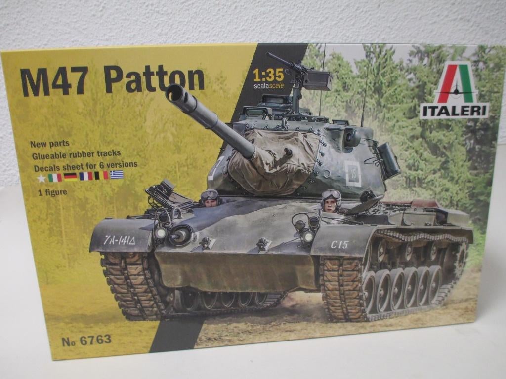 M47 Patton Tank 1/35 Italeri, Tank, Italeri, 1:32 tot 1:50, Nieuw