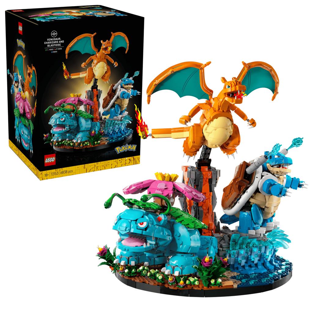 Lego Pokemon Venusaur, Charizard en Blastoise 72153, Kinderen en Baby's, Speelgoed | Duplo en Lego, Lego, Lego, Lego, Nieuw