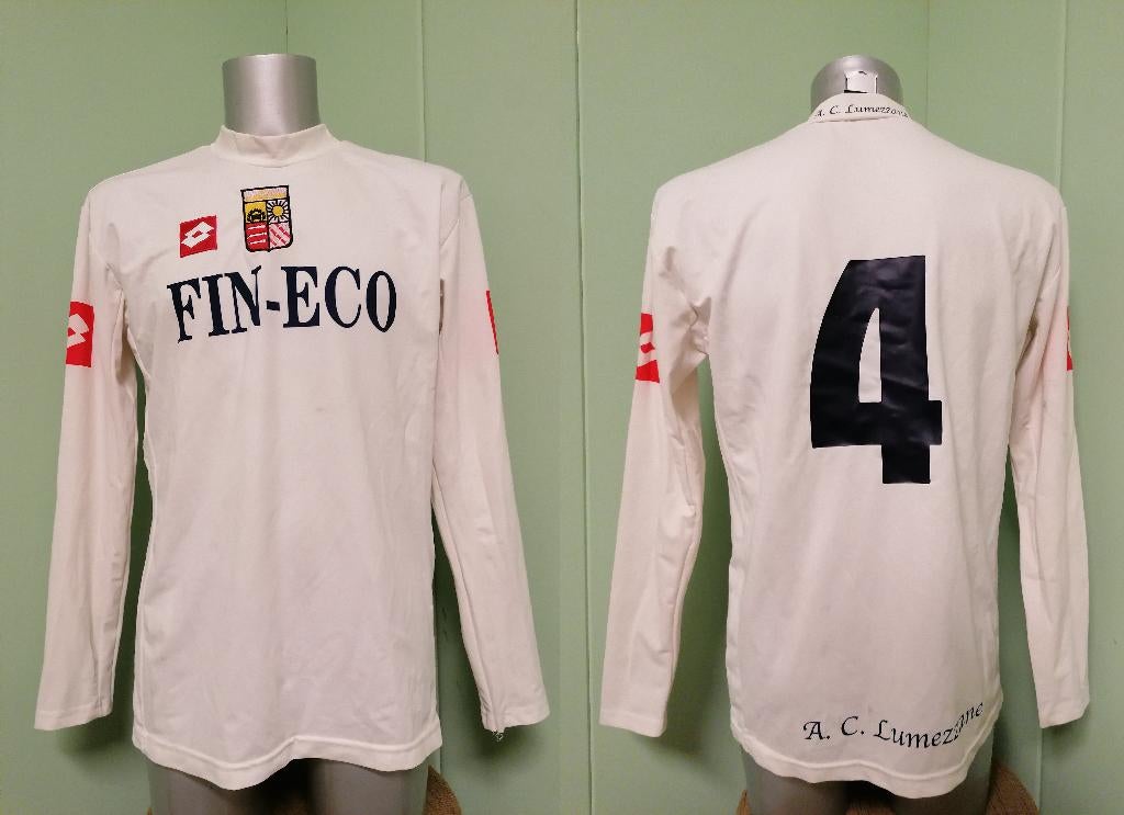 AC Lumezzane uit shirt Lotto #4 size L match worn, Verzamelen, Sportartikelen en Voetbal, Gebruikt, Shirt, Buitenlandse clubs