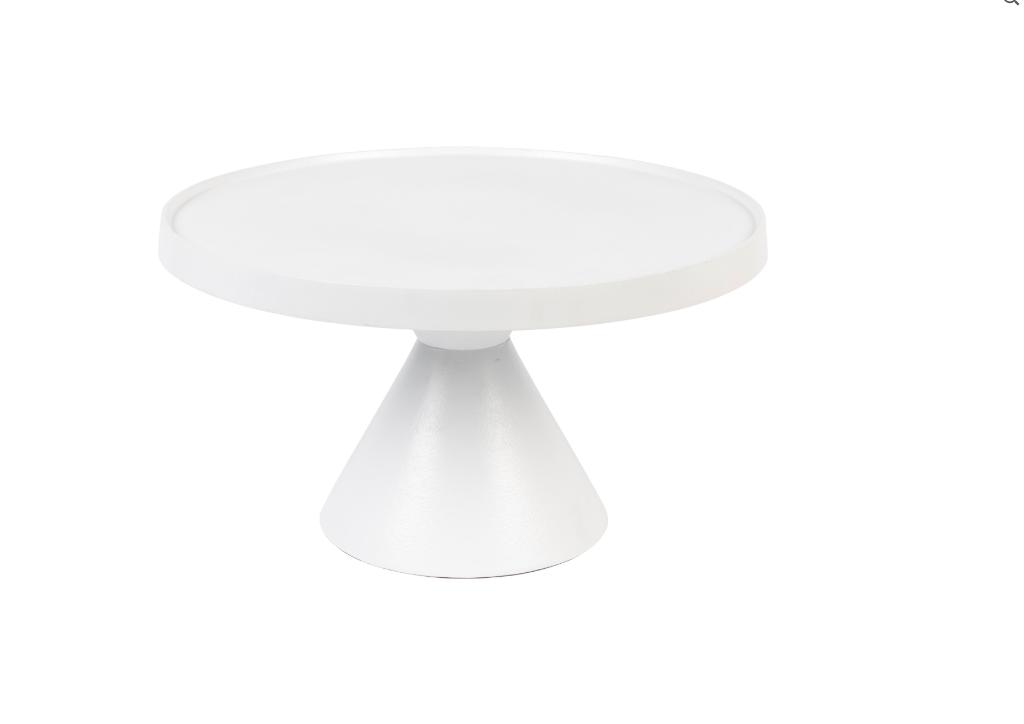 Zuiver Floss Salontafel Wit | Van €299, nu, 50 tot 100 cm, Rond, Nieuw, Zuiver