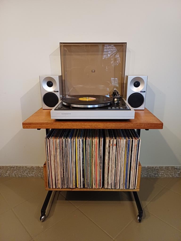 Audiomeubel platenkast platenspelerkast retro vintage UNIEK, Huis en Inrichting, Kasten | Overige, Ophalen, Gebruikt