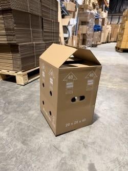 Partij kartonnen dozen  – 720 stuks per pallet, Ophalen, Doos, Nieuw, Minder dan 50 cm