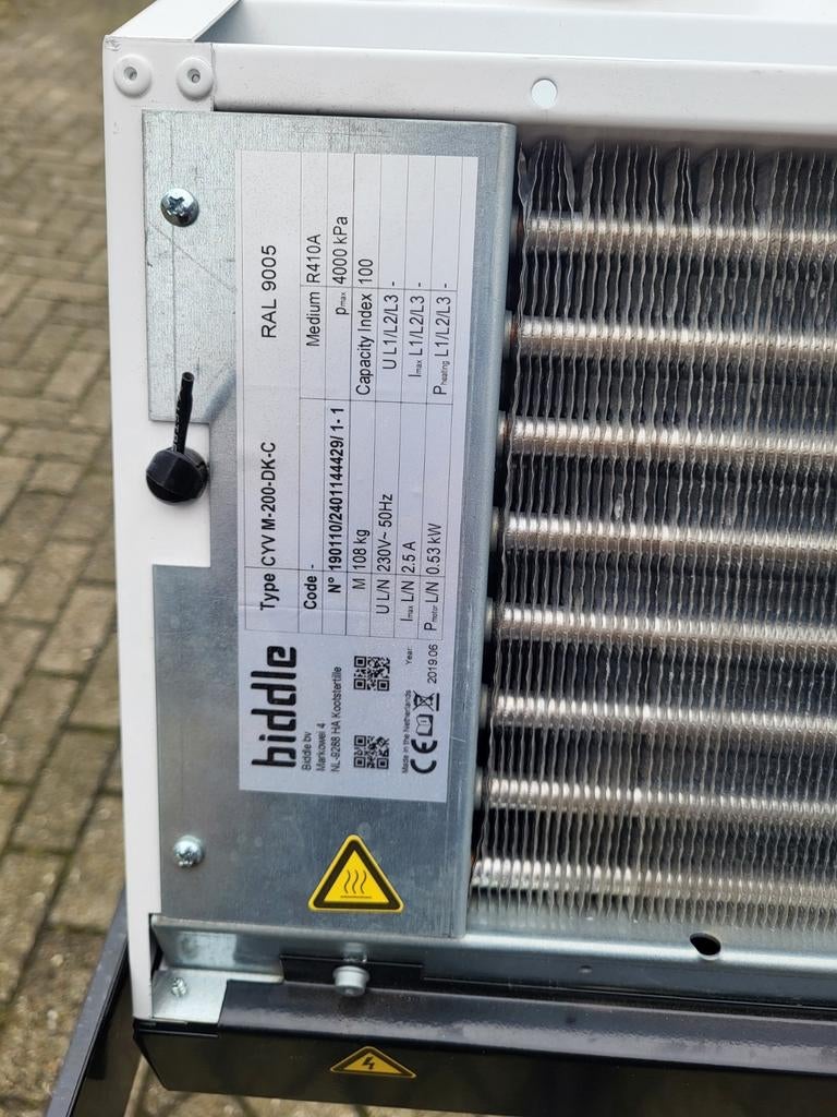 Vrv warmtepomp daikin lucht gordijn 20 kw plus, Ophalen, Zo goed als nieuw, Verwarmen, Plafondventilator