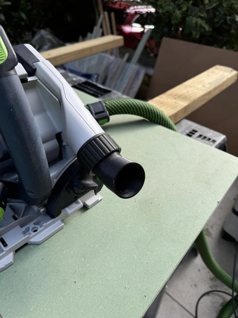 Festool TS55 stofafzuigadapter – hoekverandering, Doe-het-zelf en Verbouw, Gereedschap | Zaagmachines, Invalzaag, Almere, Nieuw