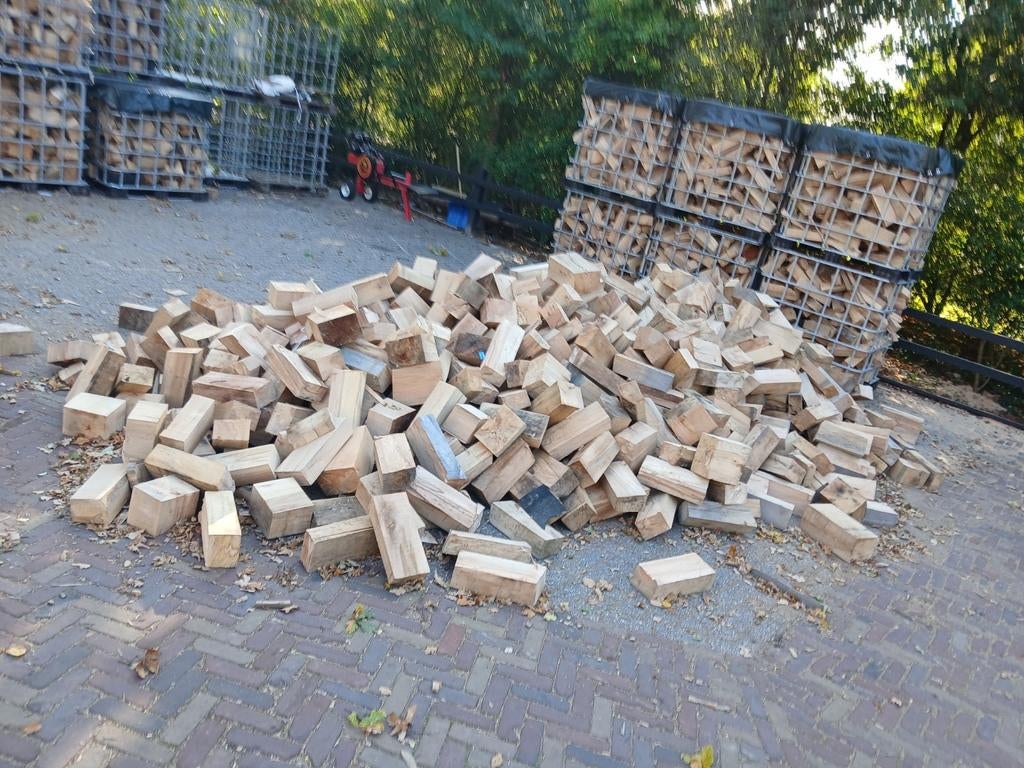 droogd openhaardhout, brandhout eikenhout 15% vochtpercentag, Tuin en Terras, Haardhout, Ophalen of Verzenden