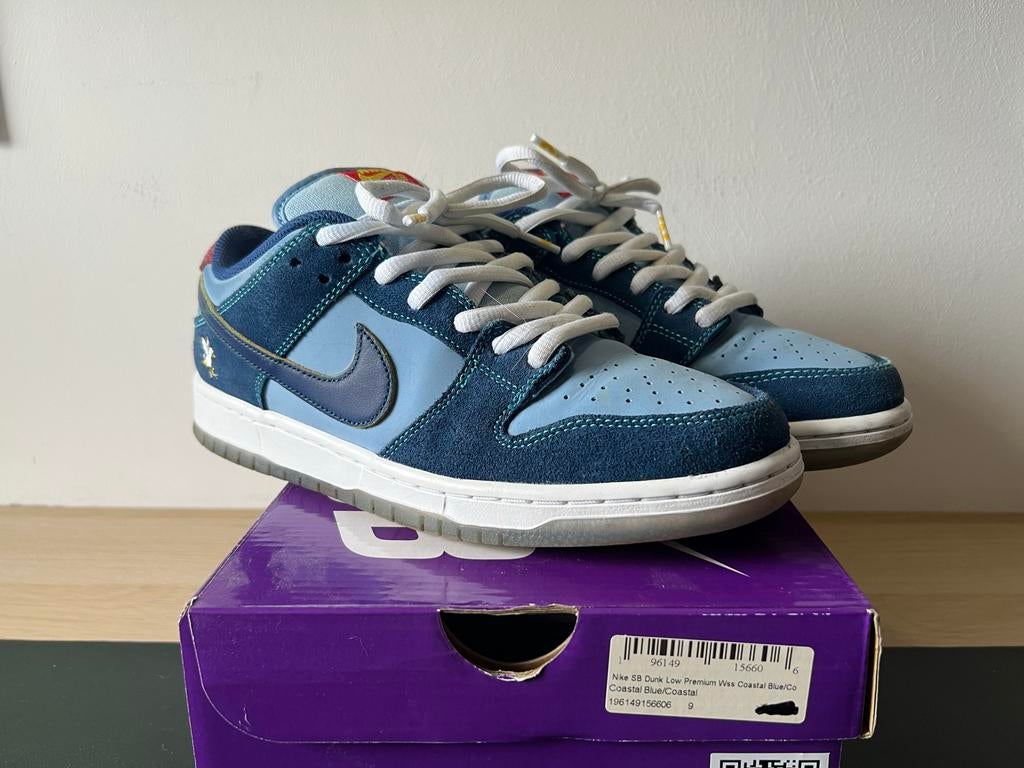 Nike SB Dunk Low WhySoSad? US9 - Gedragen, Nike SB, Sneakers of Gympen, Gedragen, Verzenden
