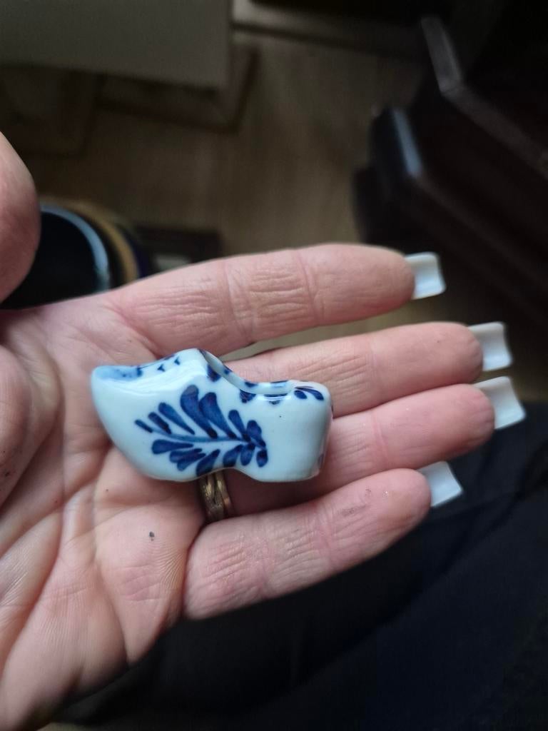Delfts Blauw Miniatuur Klompje, Antiek en Kunst, Ophalen