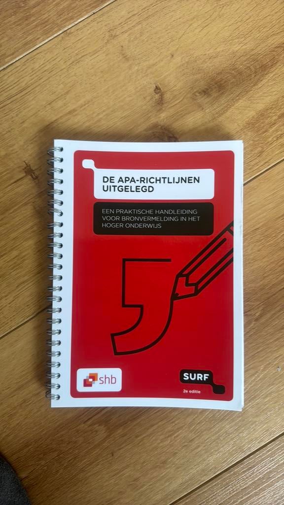 Elleke Schouwenaar - De APA-richtlijnen uitgelegd, Ophalen of Verzenden, Zo goed als nieuw, Overige niveaus, Elleke Schouwenaar; Arjan Doolaar; Annelies Kuijten; Jurgen M...