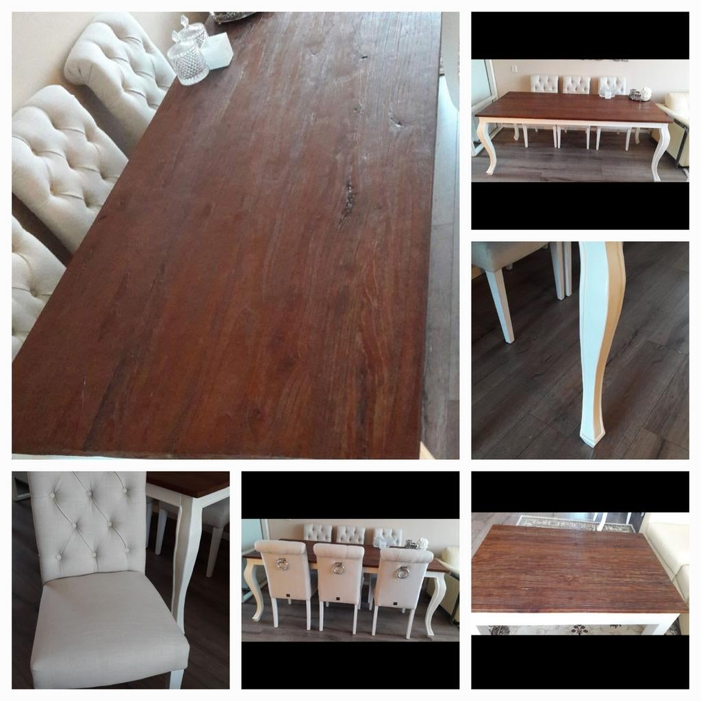 Complete eettafel&salon + stoelen, Ophalen of Verzenden, 75 m² of meer
