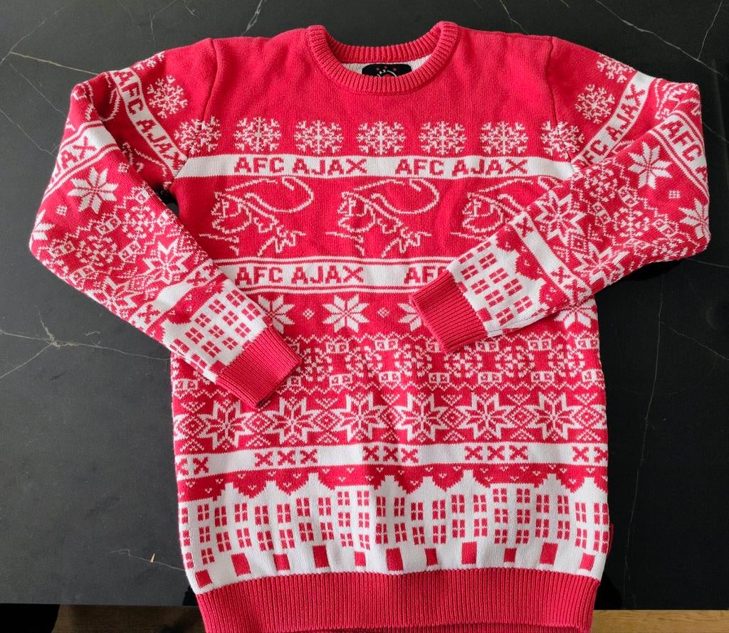 AJAX Kersttrui limited edition, Ophalen of Verzenden, Zo goed als nieuw, Jongen of Meisje, Trui of Vest