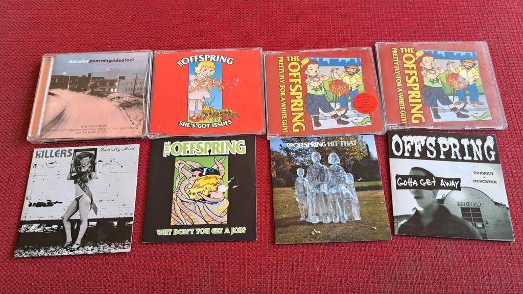8 cd singles 6x The Offspring, Killers ,  Starsailor, Ophalen of Verzenden, Gebruikt