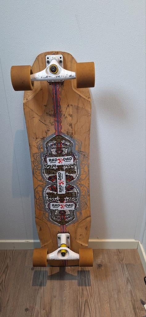 Tracker longboard met Miller surfskate trucks, Sport en Fitness, Skateboarden, Ophalen of Verzenden, Longboard